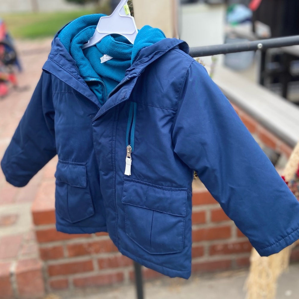 Wonder nation 2T Winter 2-Double Jackets 2-Tome Blue with inside jacket